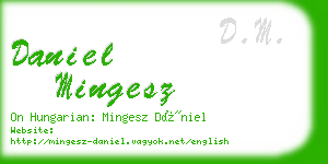 daniel mingesz business card